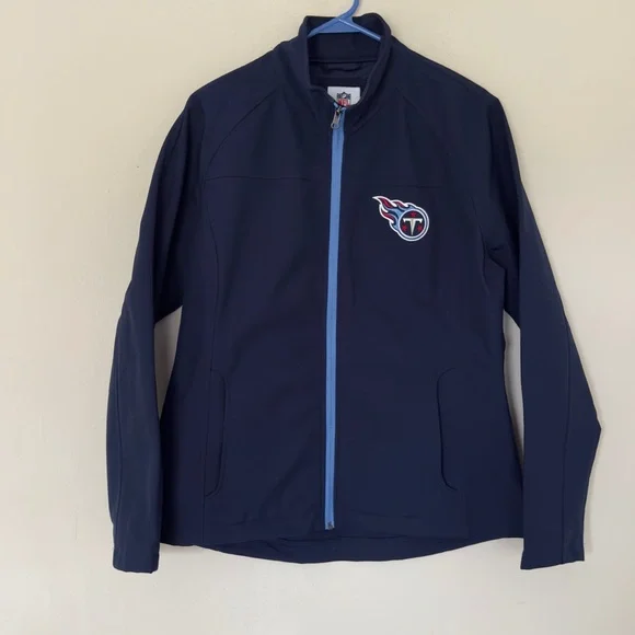 Tennessee Titans NFL Team apparel G-III Soft shell Women’s L Jacket Blue NWOT - Picture 6 of 8